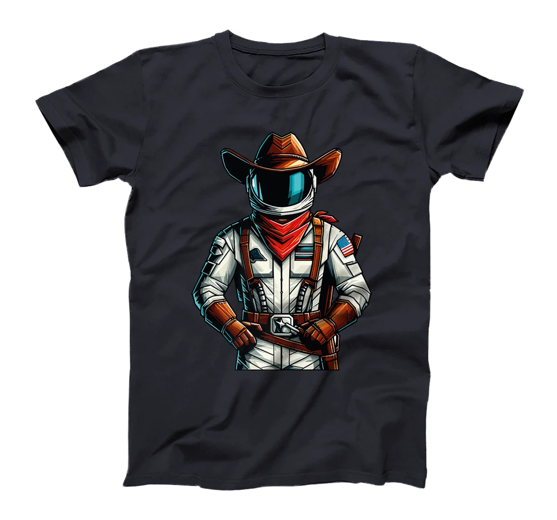 Western Rodeo Cowboy Hat Astronaut Texas Animals Premium T-Shirt