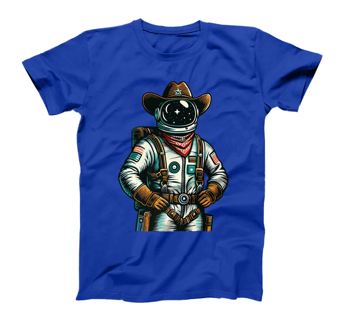 Western Rodeo Cowboy Hat Astronaut Texas Animals Premium T-Shirt