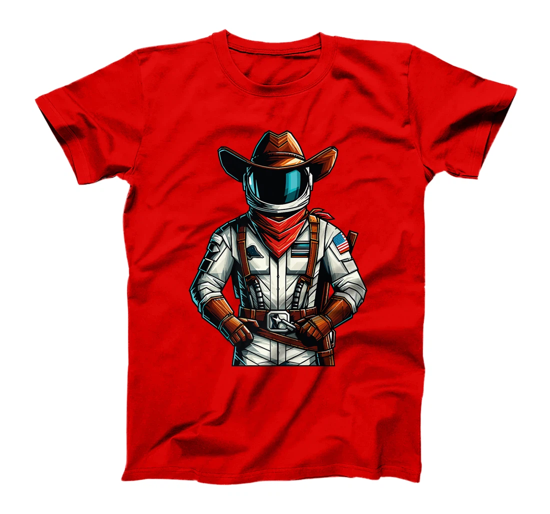 Western Rodeo Cowboy Hat Astronaut Texas Animals Premium T-Shirt