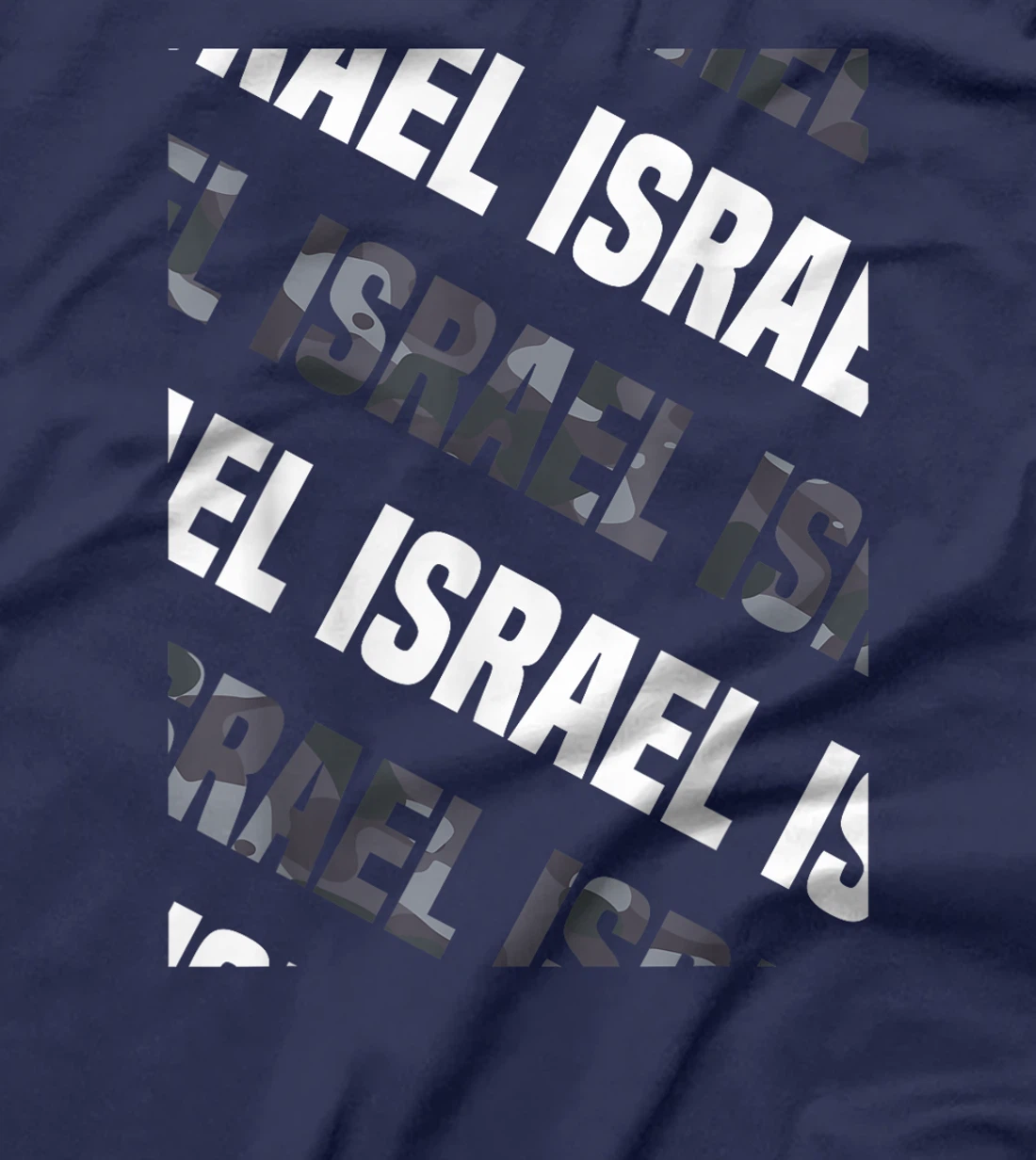 Israel Camo Pattern Grey Camouflage T-Shirt
