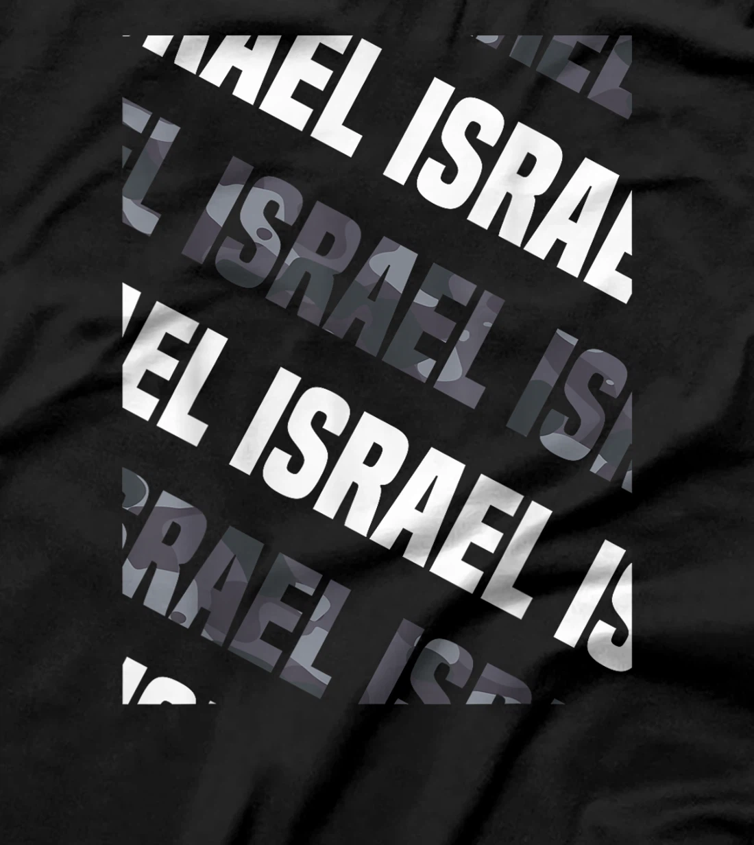 Israel Camo Pattern Grey Camouflage T-Shirt