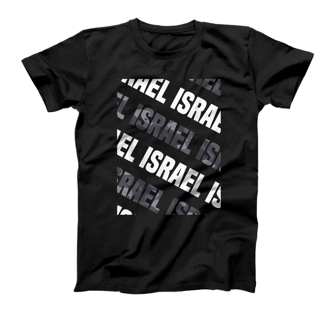 Israel Camo Pattern Grey Camouflage T-Shirt