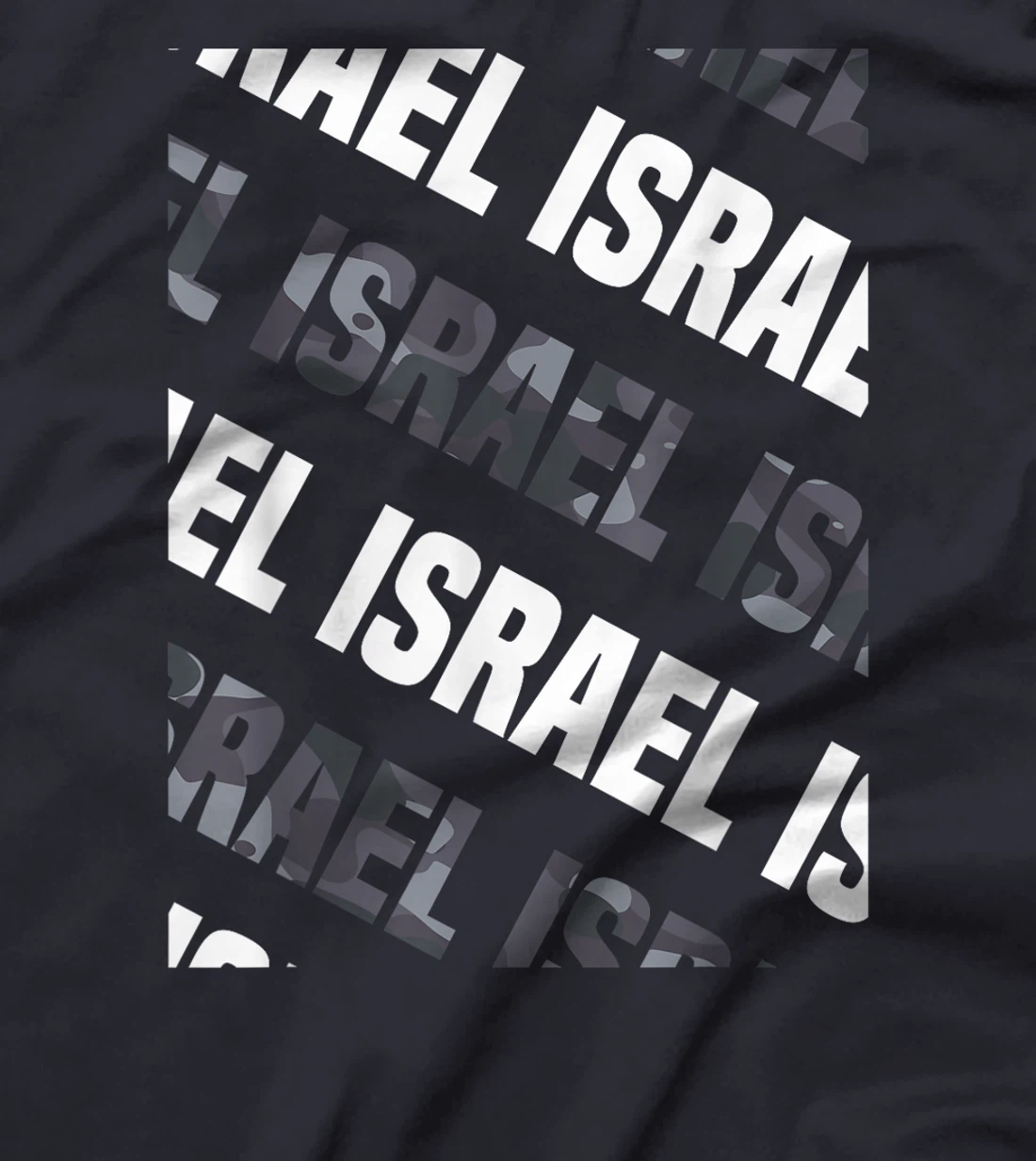 Israel Camo Pattern Grey Camouflage T-Shirt