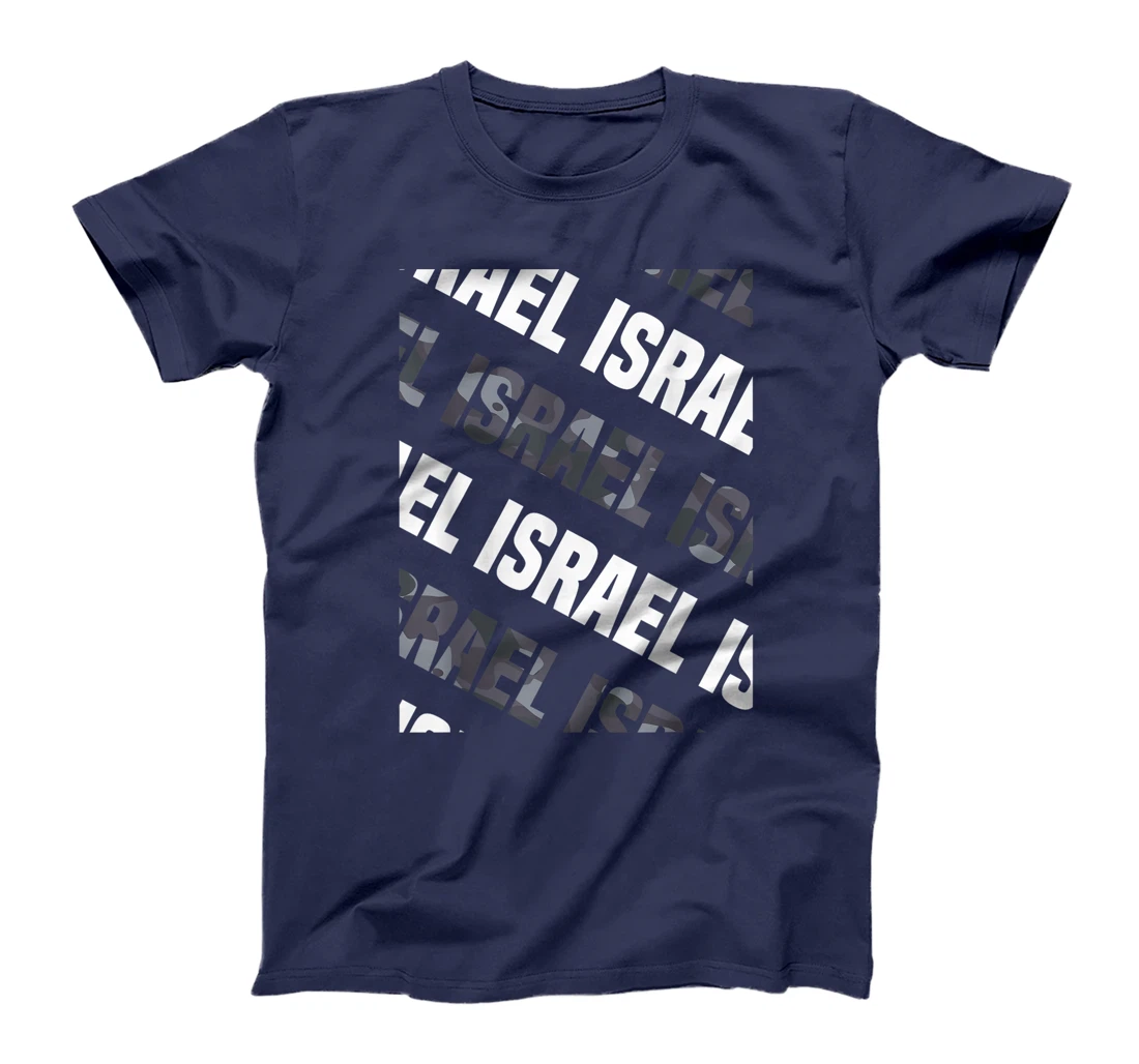 Israel Camo Pattern Grey Camouflage T-Shirt
