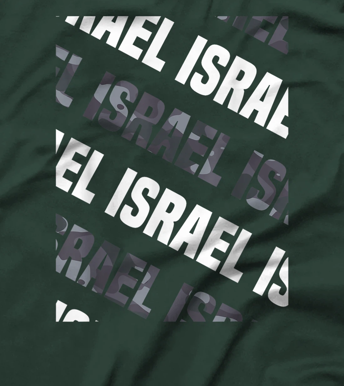 Israel Camo Pattern Grey Camouflage T-Shirt