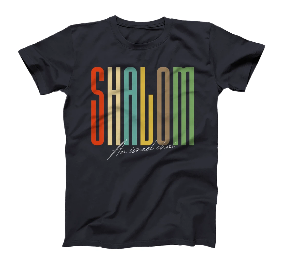 Womens Shalom - Am Israel Chai - Peace Hebrew Jewish T-Shirt