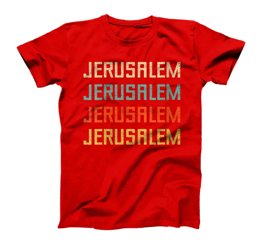 Womens Jerusalem Israel Travel Souvenir Western Wall Temple Mount T-Shirt