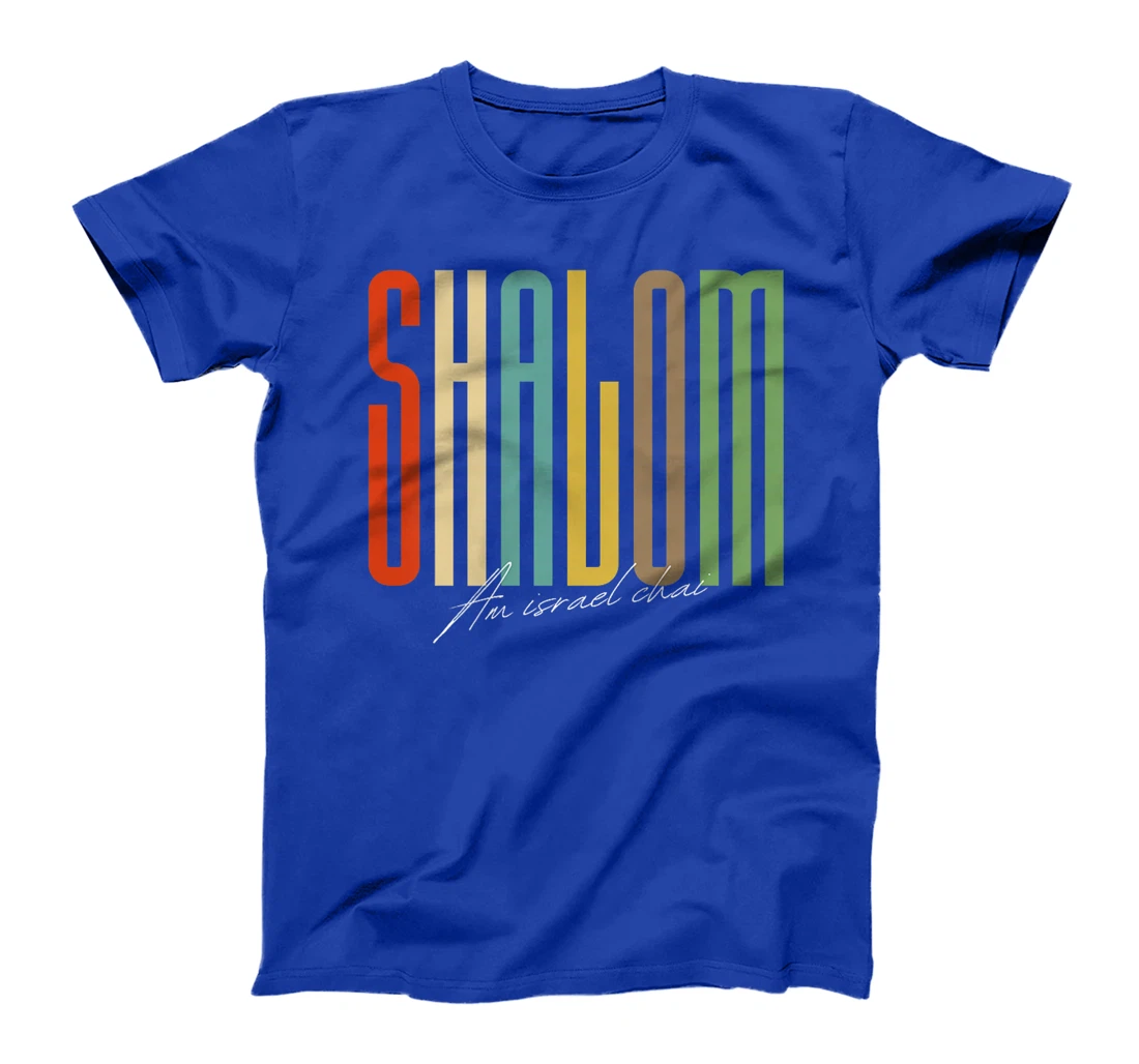 Womens Shalom - Am Israel Chai - Peace Hebrew Jewish T-Shirt
