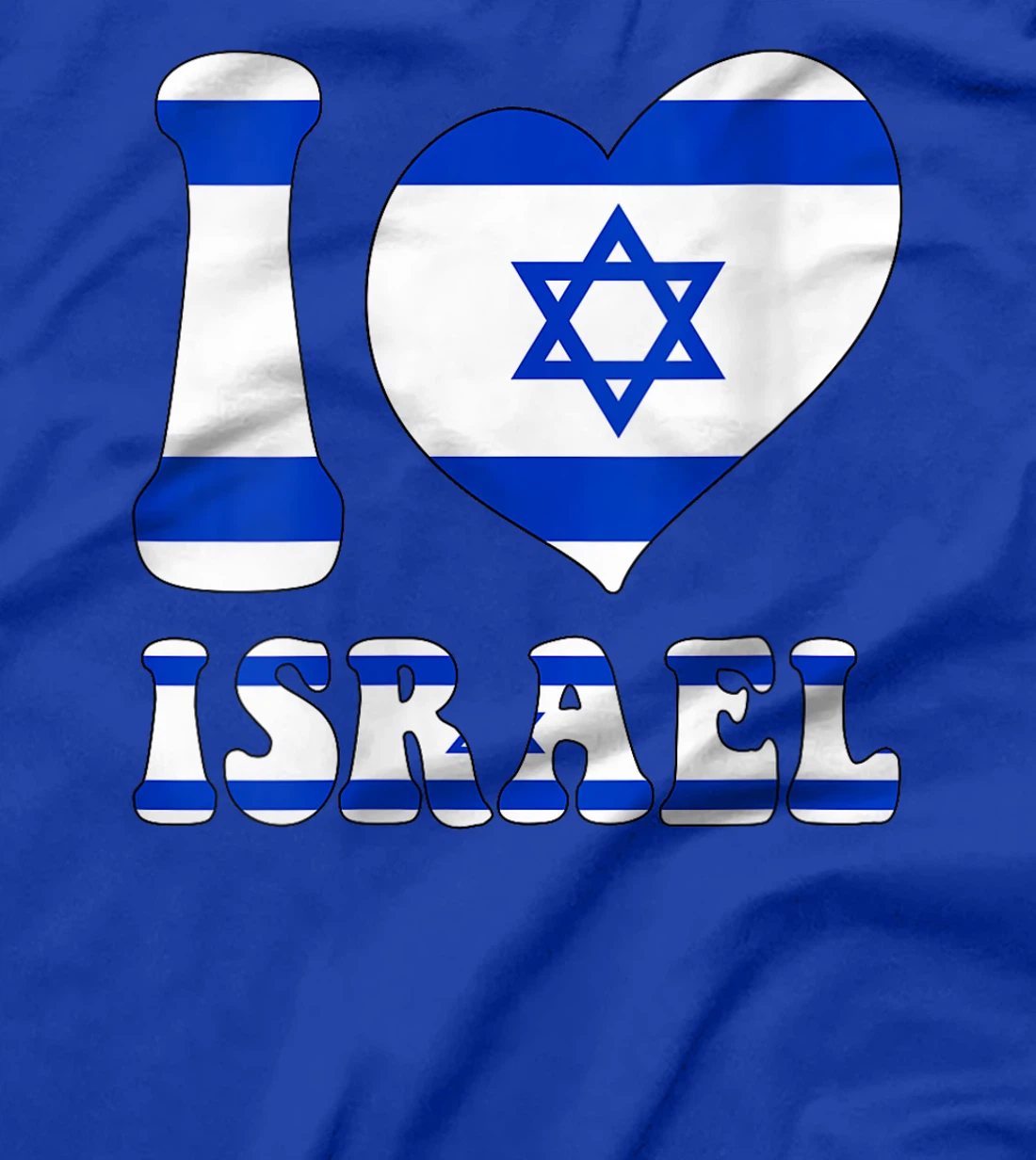 Womens I Love Israel Proud To Be Israeli Israel Flag Heart Graphic T-Shirt