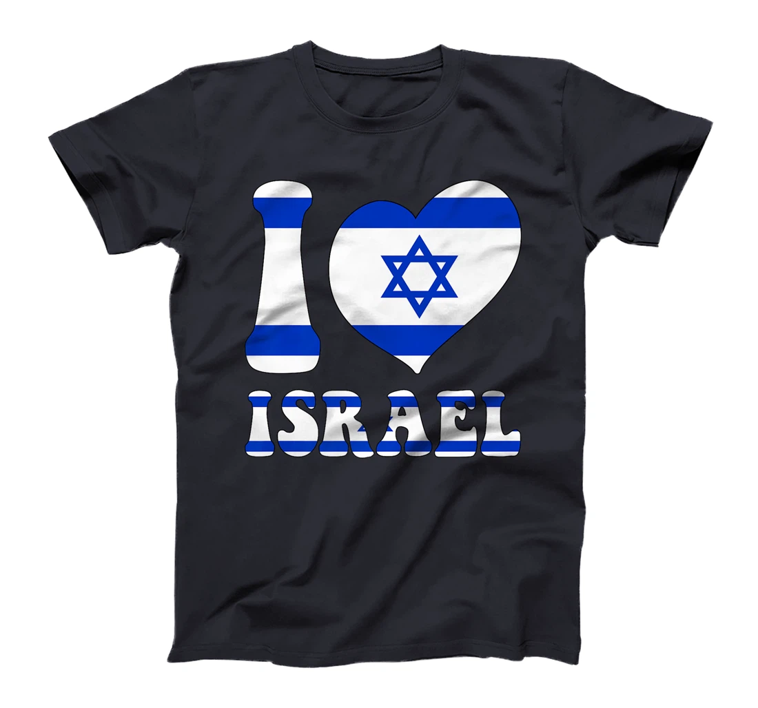 I Love Israel Proud To Be Israeli Israel Flag Heart Graphic Premium T-Shirt