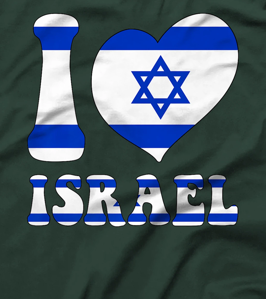 I Love Israel Proud To Be Israeli Israel Flag Heart Graphic Premium T-Shirt