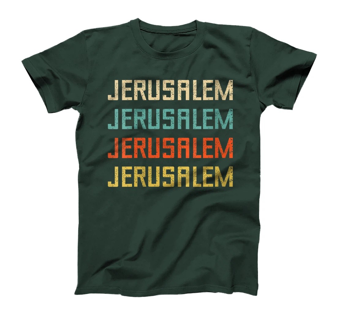 Womens Jerusalem Israel Travel Souvenir Western Wall Temple Mount T-Shirt