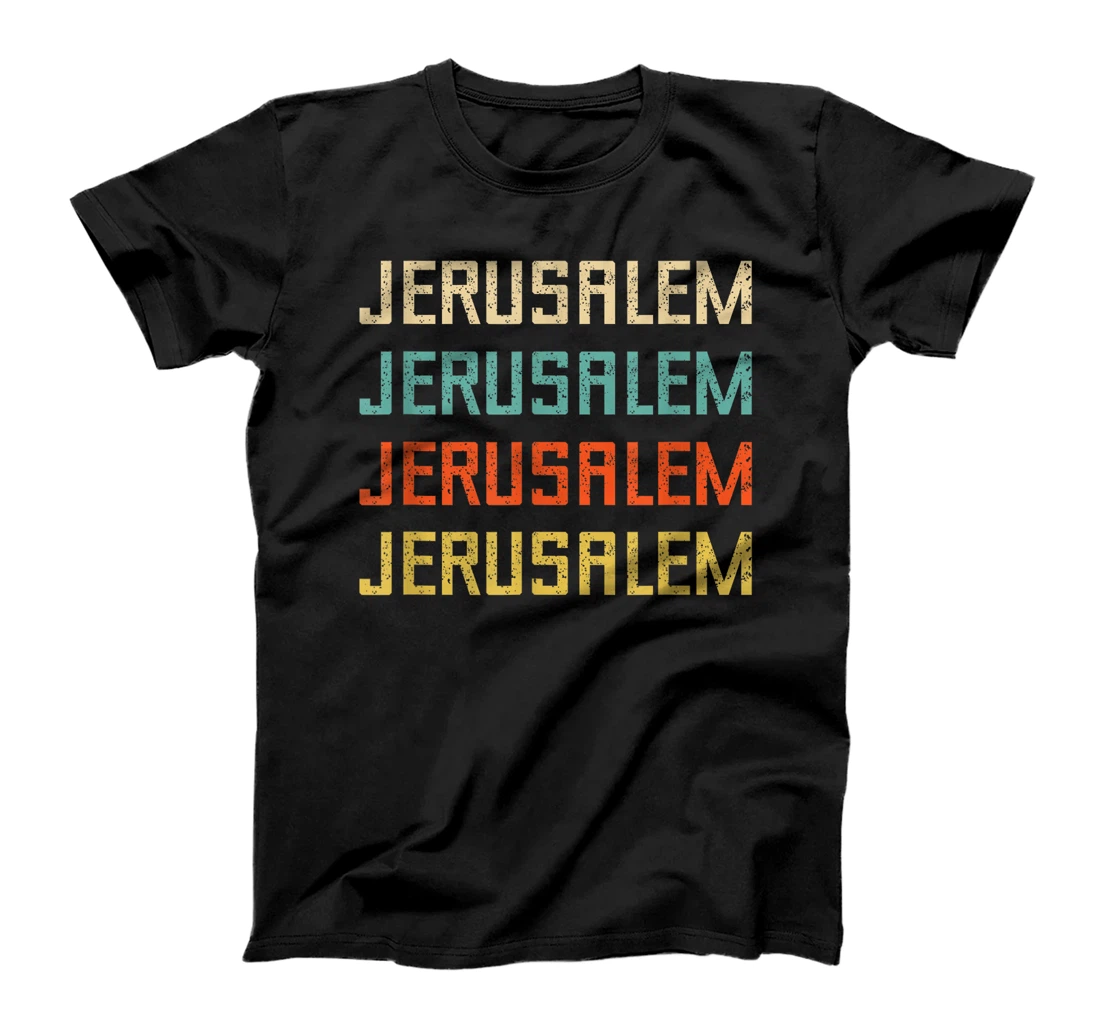 Jerusalem Israel Travel Souvenir Western Wall Temple Mount T-Shirt