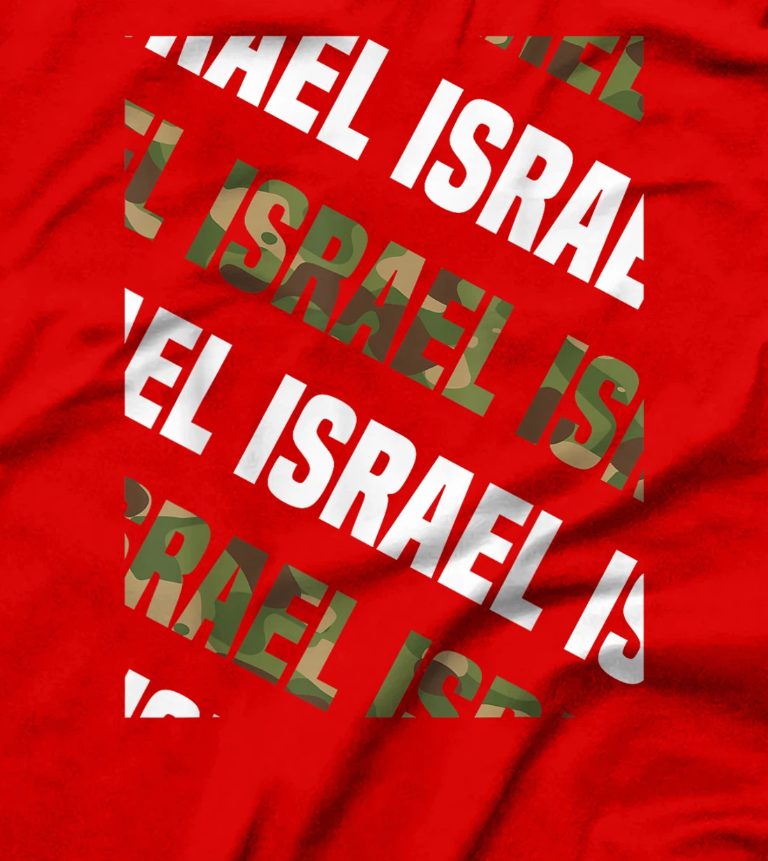 Israel Camo Pattern Green Camouflage T-Shirt