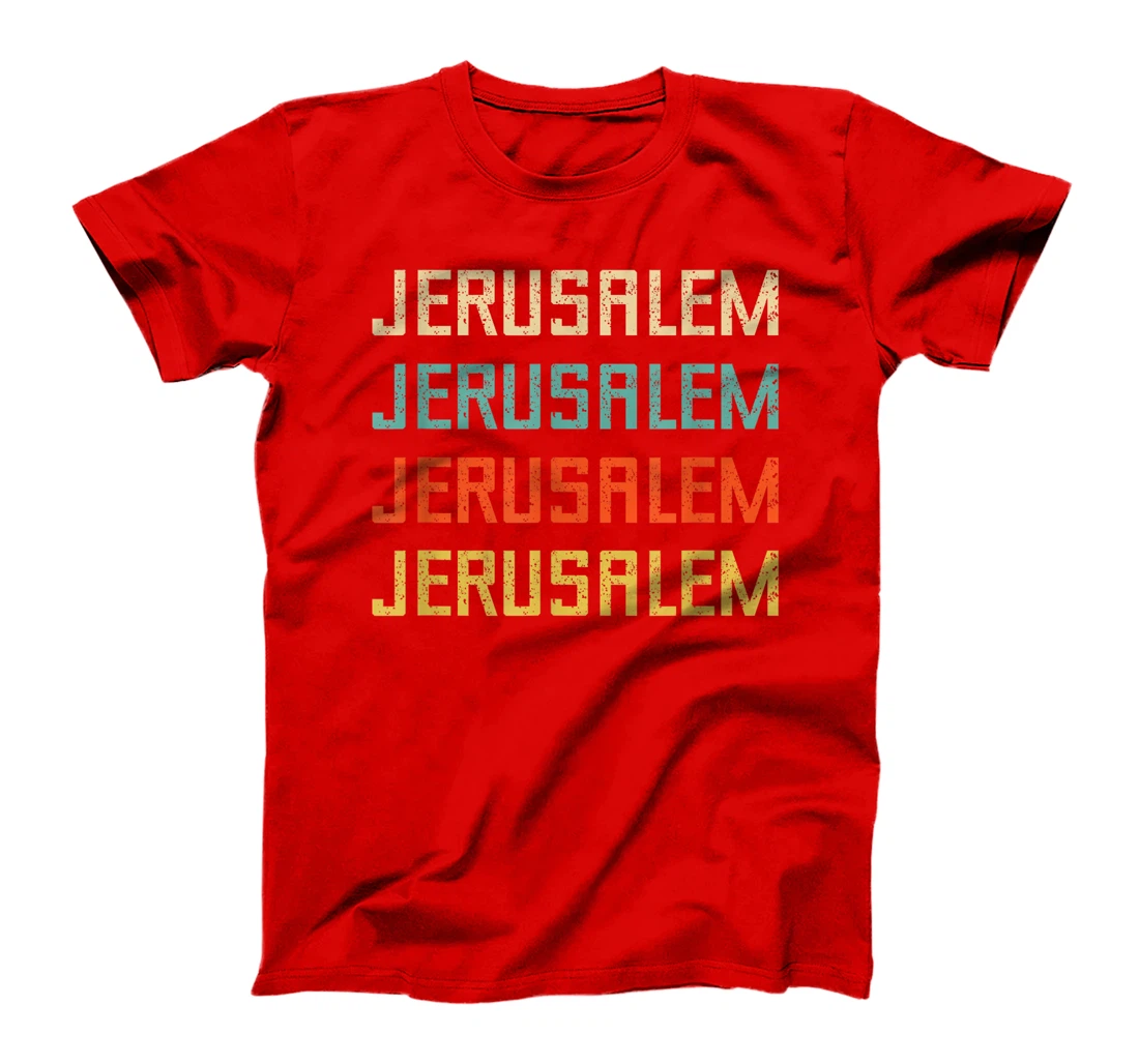 Jerusalem Israel Travel Souvenir Western Wall Temple Mount T-Shirt