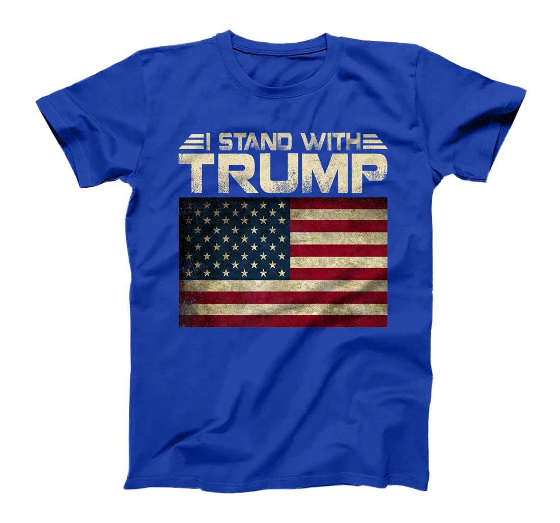 Womens Vintage I Stand With Trump Pro Trump Supporter Men Women T-Shirt