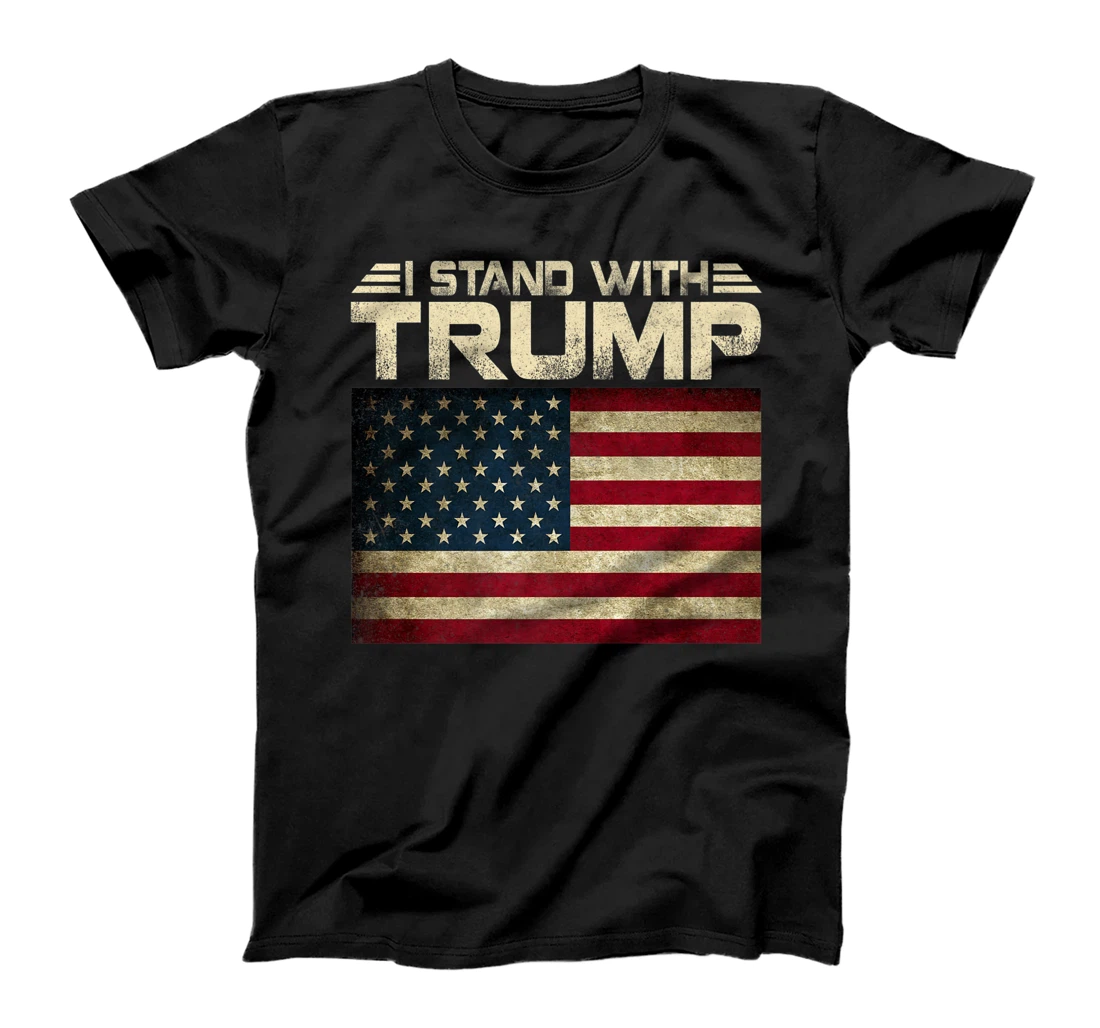 Womens Vintage I Stand With Trump Pro Trump Supporter Men Women T-Shirt