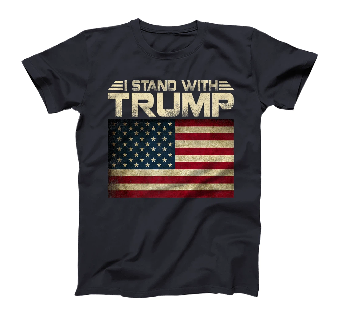 Womens Vintage I Stand With Trump Pro Trump Supporter Men Women T-Shirt