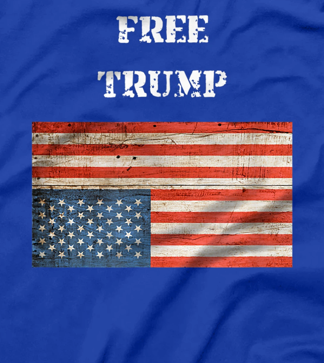 Free Donald Trump Upside Down United States Flag T-Shirt
