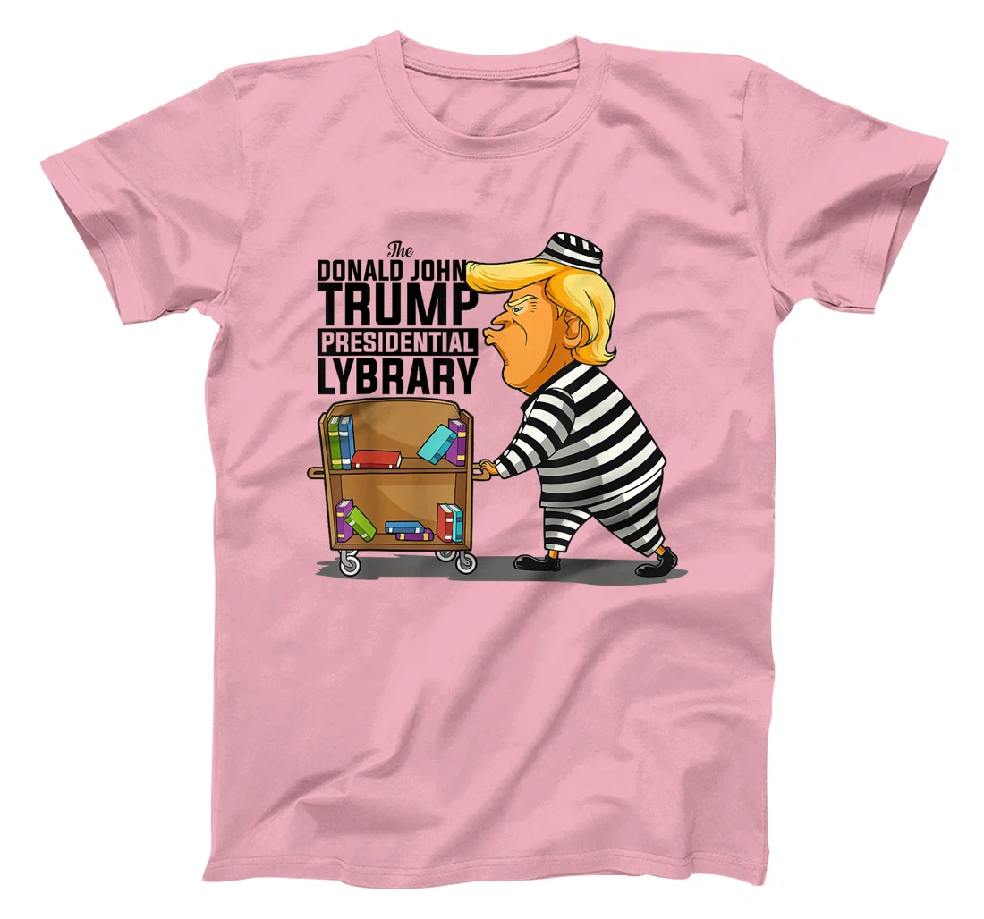 Prison Prisoner Trump Presidential Library Funny Anti Trump T-Shirt