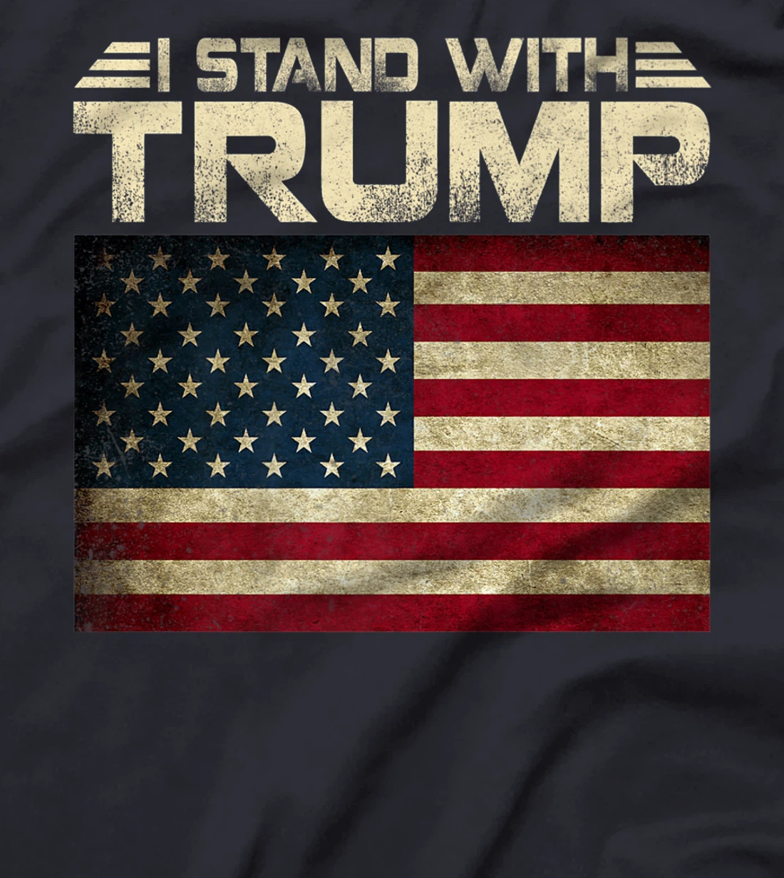 Womens Vintage I Stand With Trump Pro Trump Supporter Men Women T-Shirt