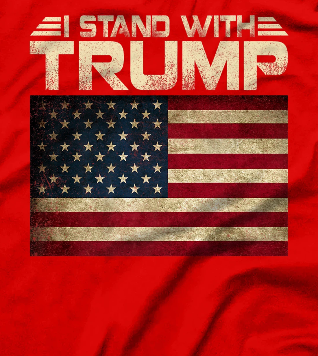Womens Vintage I Stand With Trump Pro Trump Supporter Men Women T-Shirt
