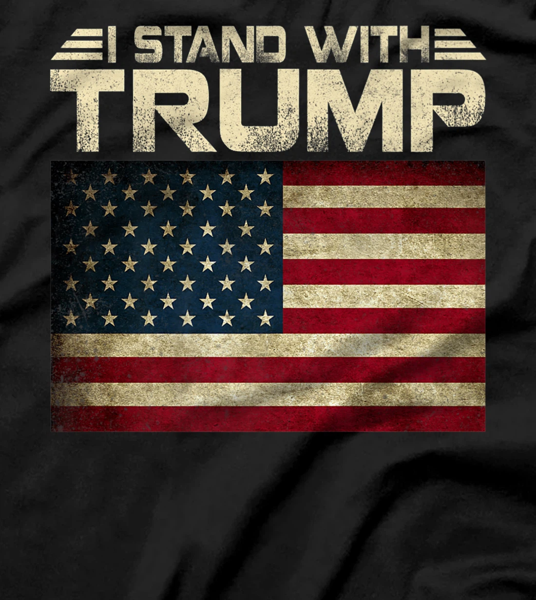 Womens Vintage I Stand With Trump Pro Trump Supporter Men Women T-Shirt