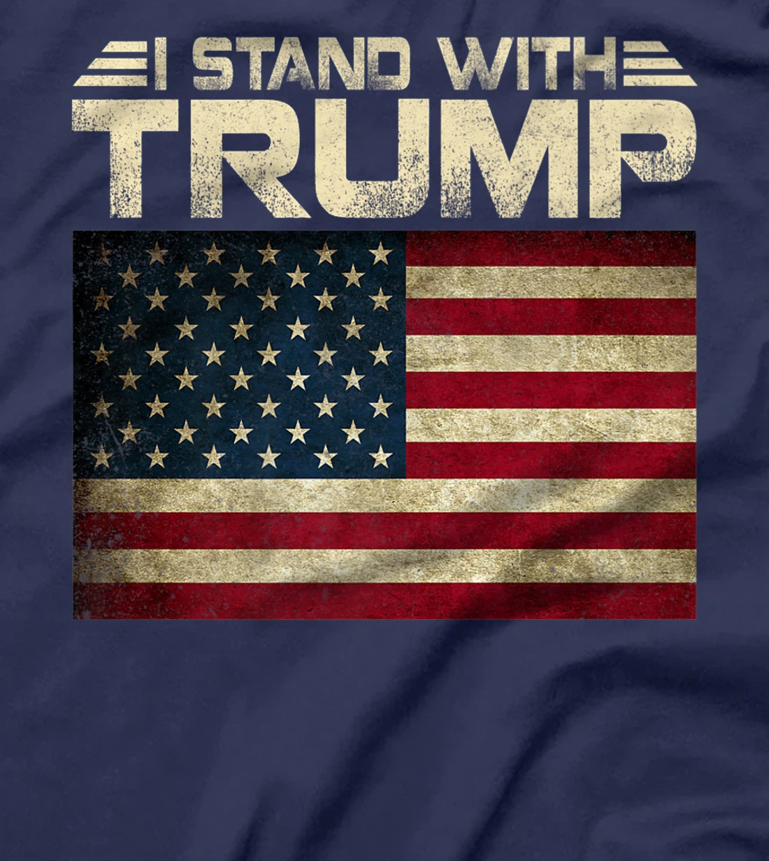 Womens Vintage I Stand With Trump Pro Trump Supporter Men Women T-Shirt