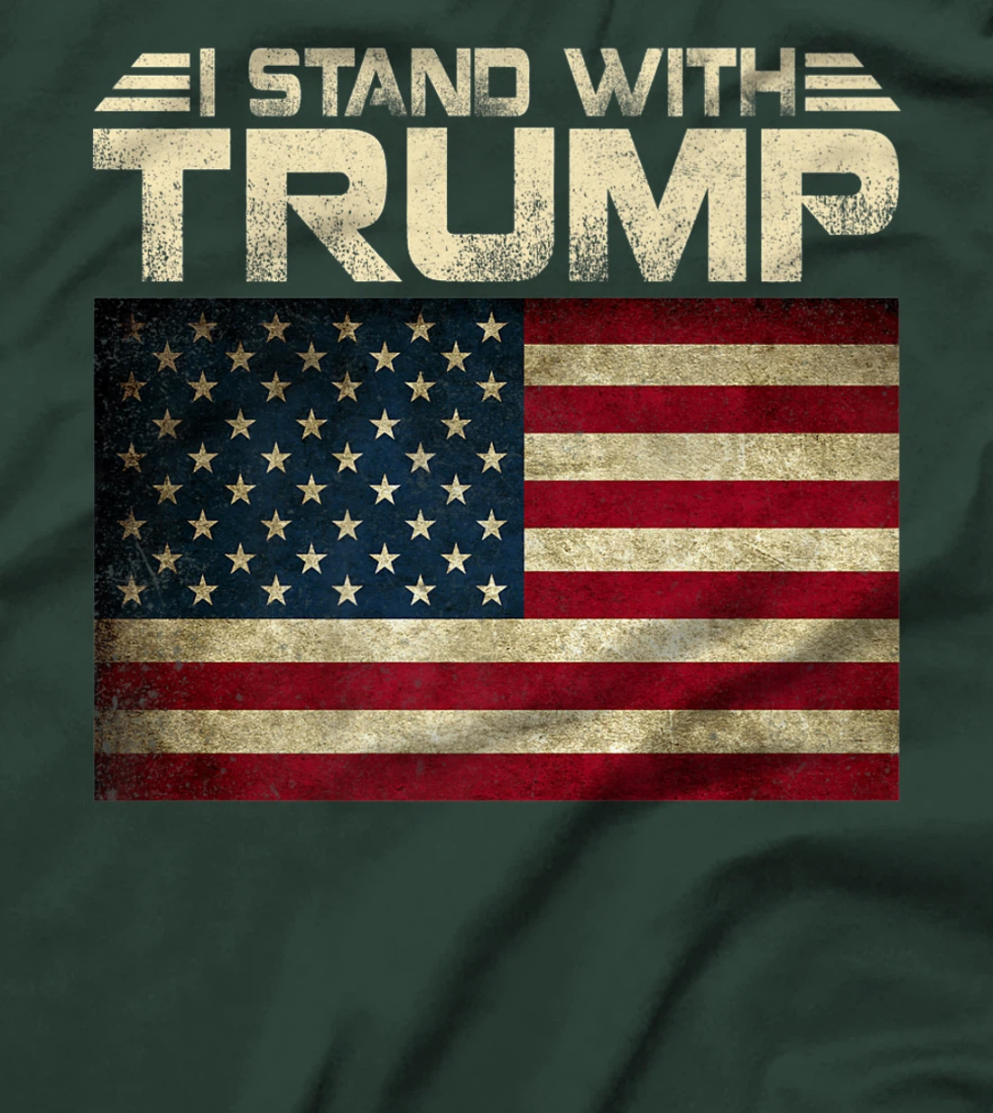 Womens Vintage I Stand With Trump Pro Trump Supporter Men Women T-Shirt