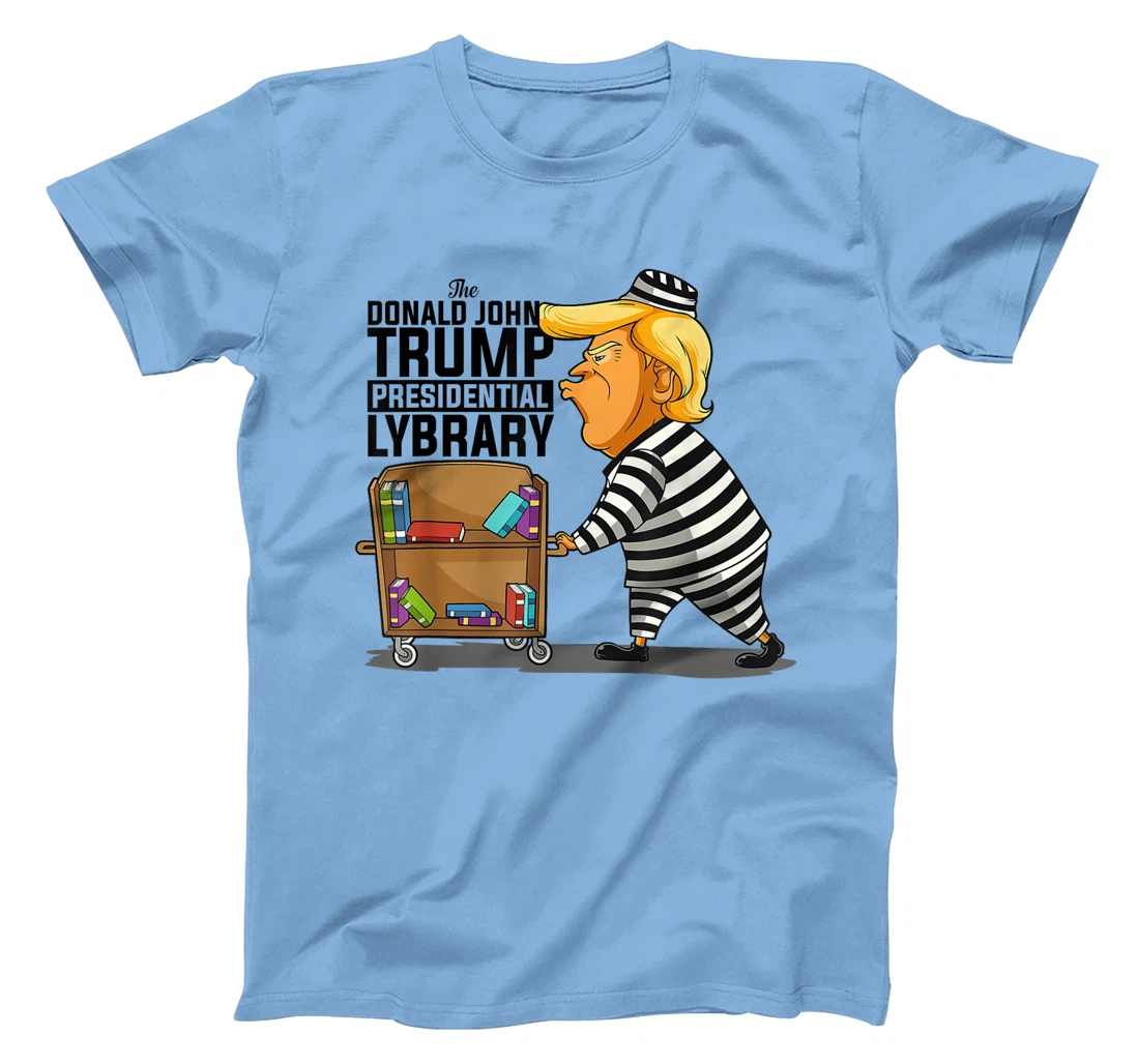 Prison Prisoner Trump Presidential Library Funny Anti Trump T-Shirt