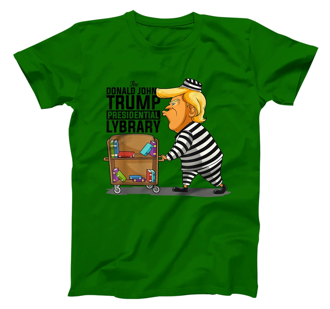 Prison Prisoner Trump Presidential Library Funny Anti Trump T-Shirt