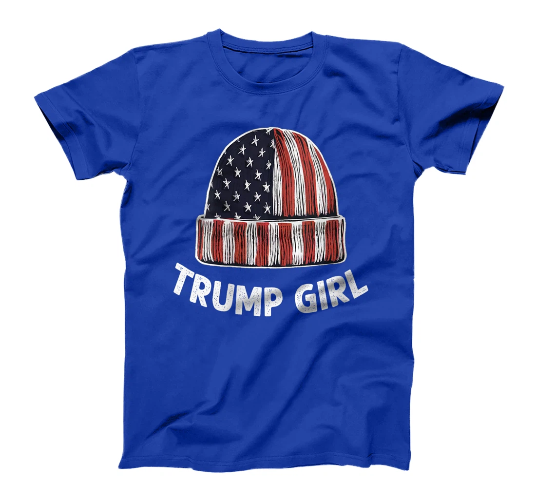 Womens Funny Trump Election, Trump Girl Beanie T-Shirt