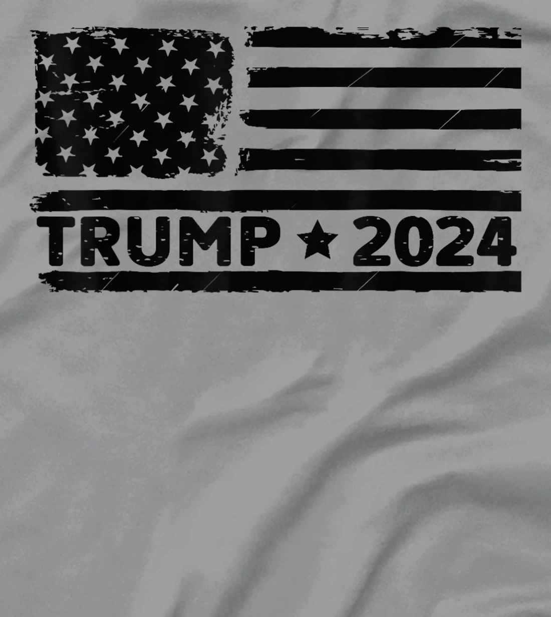 Womens Unique America Donald Trump 2024 Flag T-Shirt
