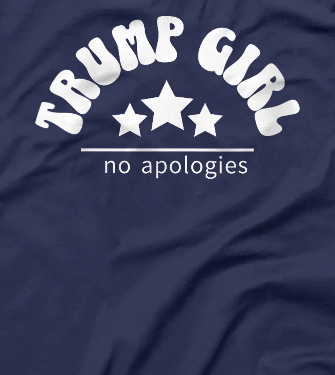 Womens Trump Girl No Apologies Trump 2024 Election Retro Patriotic T-Shirt