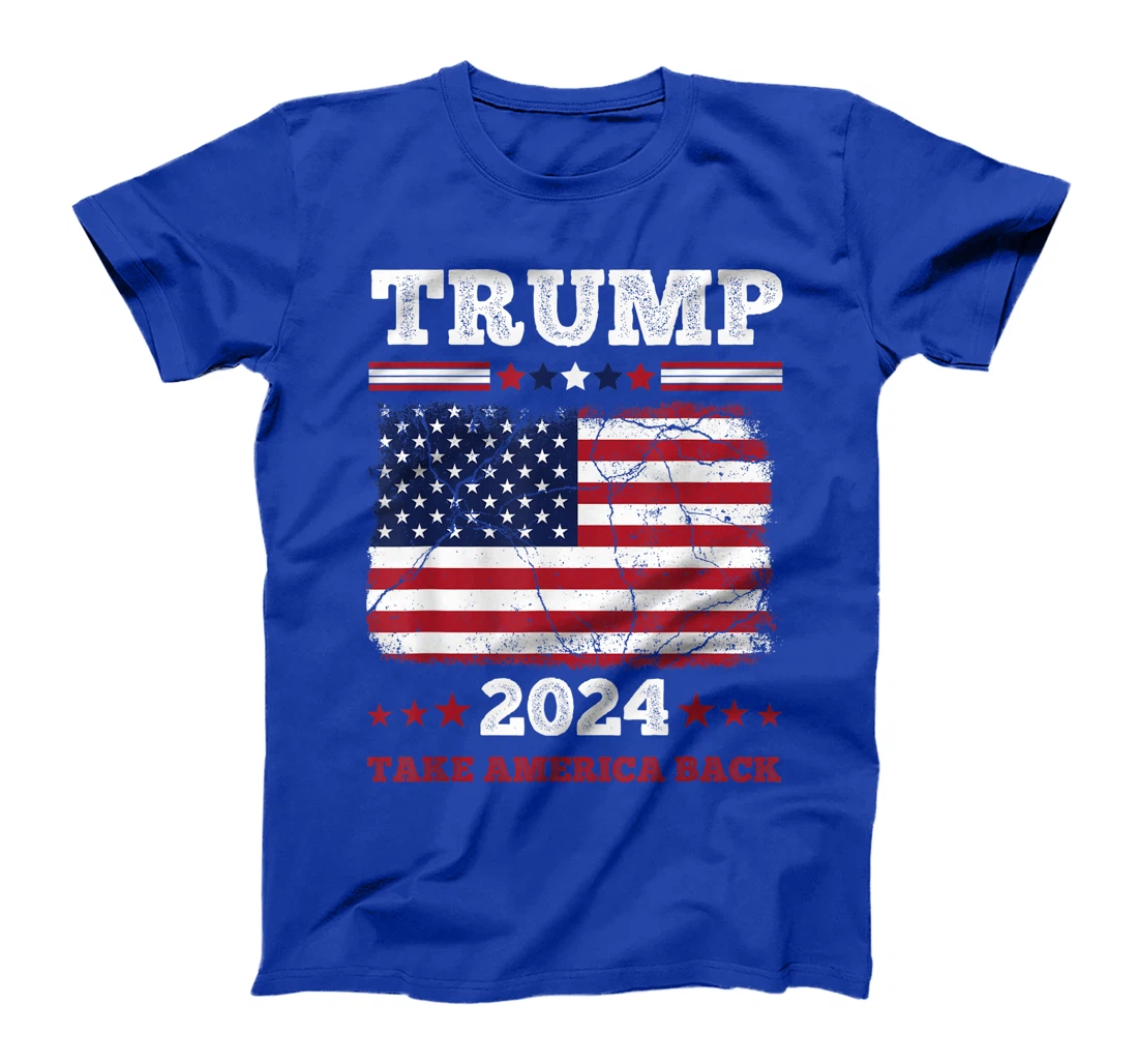 Unique America Donald Trump 2024 Flag T-Shirt