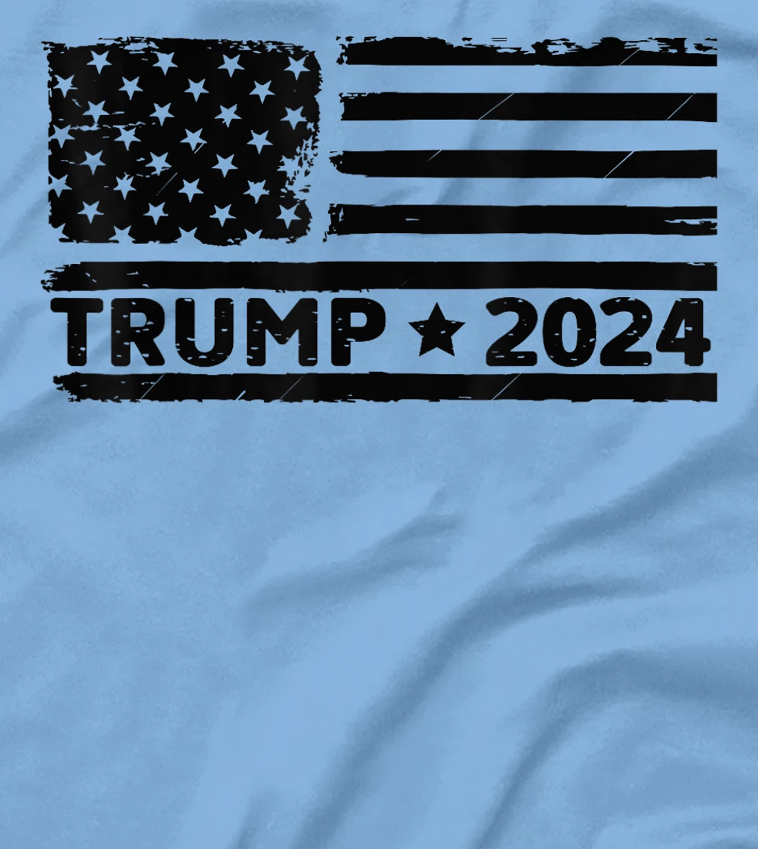 Womens Unique America Donald Trump 2024 Flag T-Shirt
