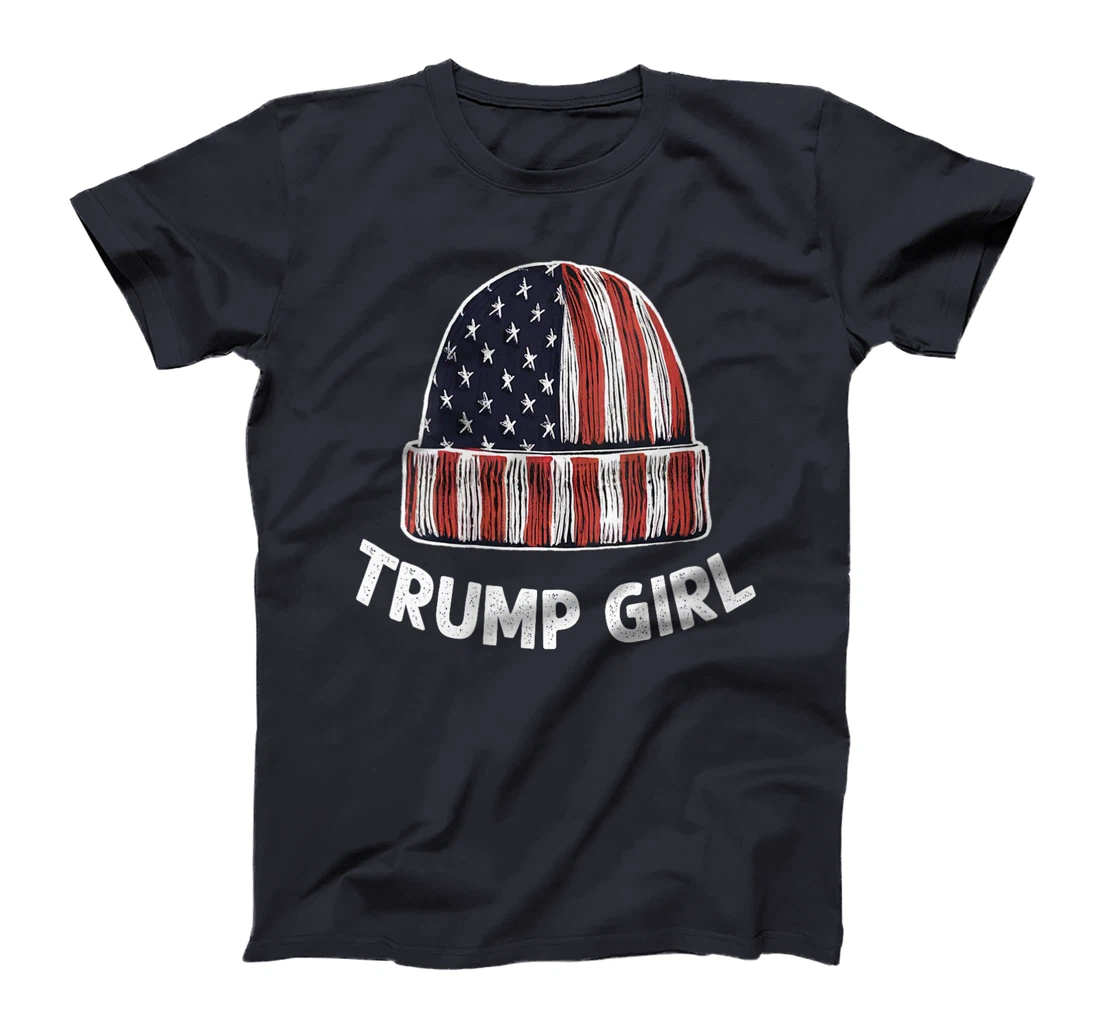 Womens Funny Trump Election, Trump Girl Beanie T-Shirt
