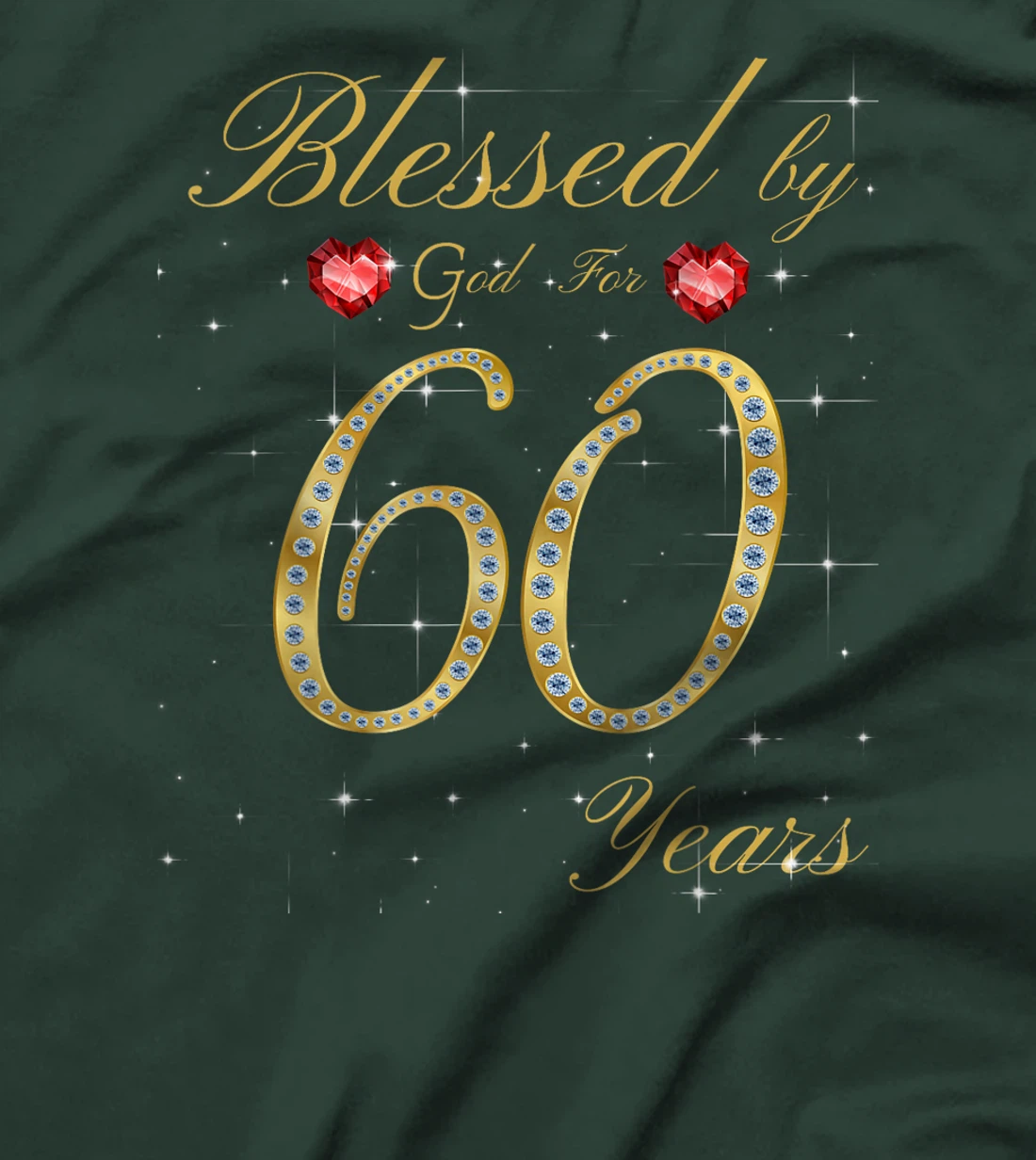 Blessed By God For 60 Years Old 60th Birthday For Women T-Shirt