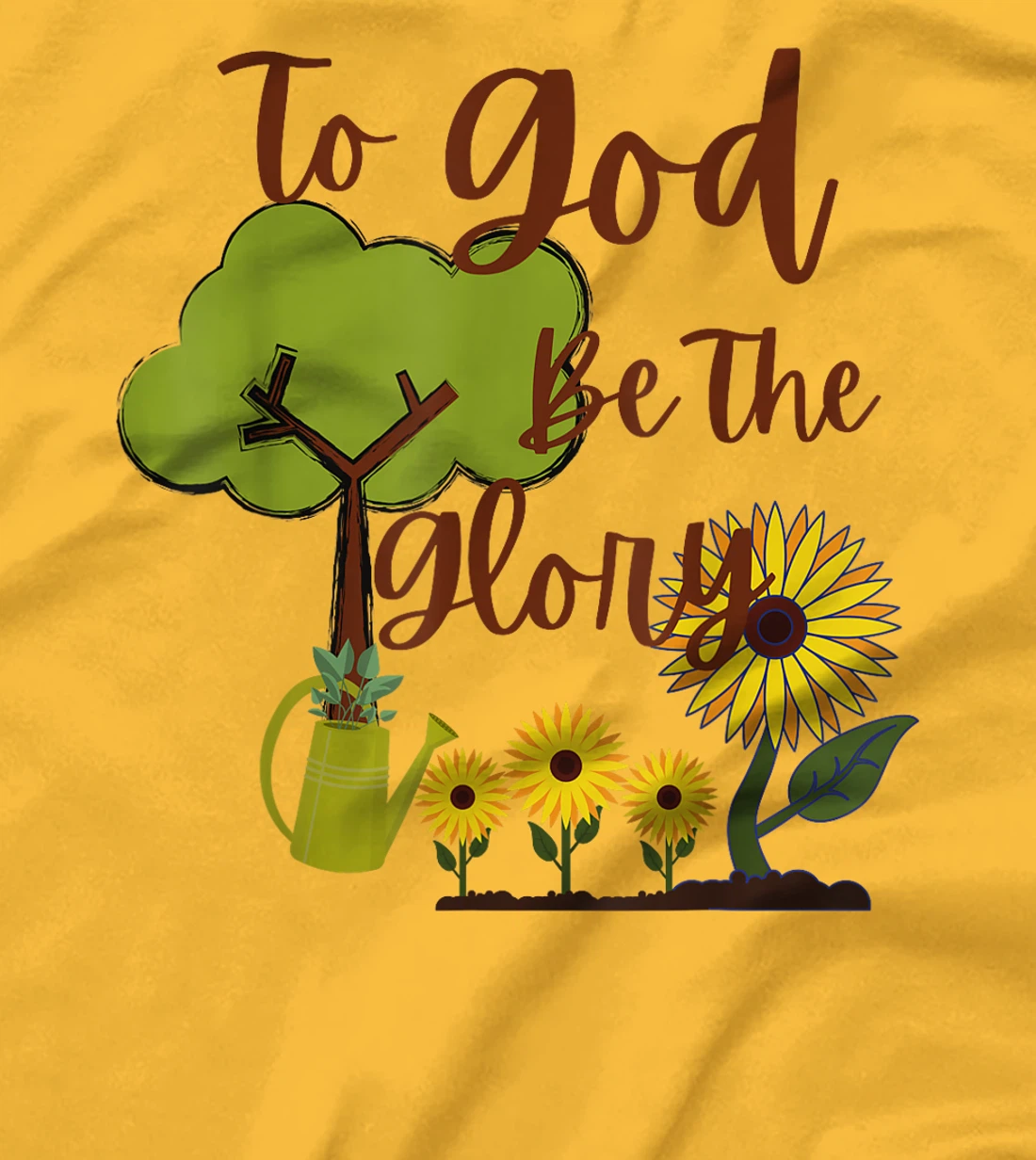 To God Be The Glory Christian Quote T-Shirt