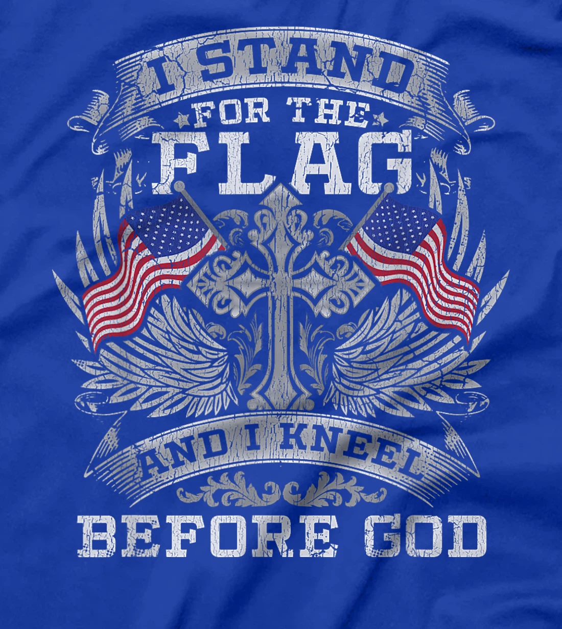 Stand For The Flag Kneel Before God USA America T-Shirt