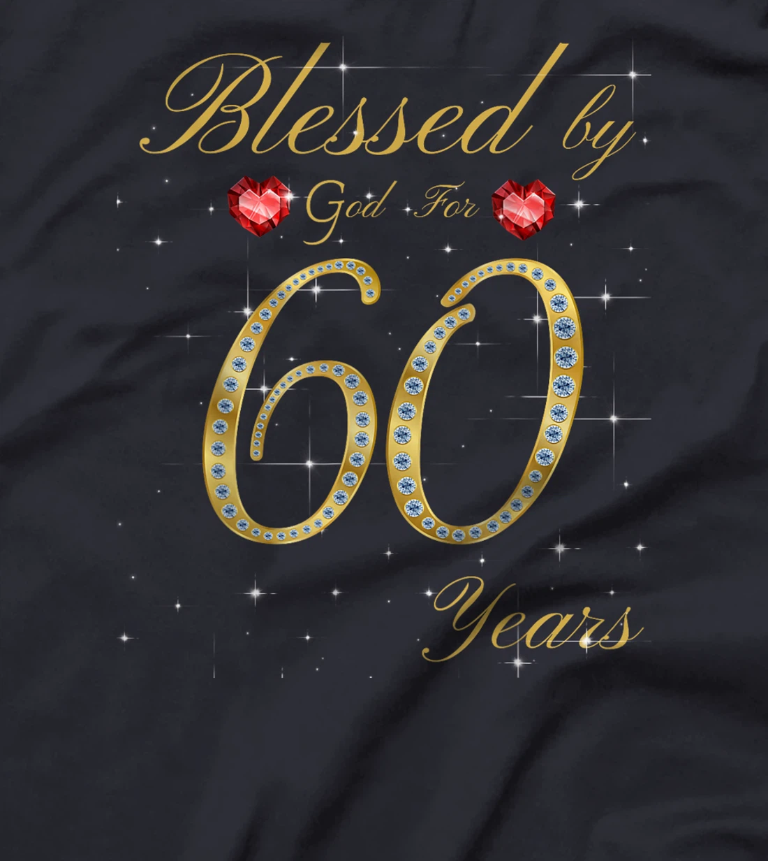 Blessed By God For 60 Years Old 60th Birthday For Women T-Shirt