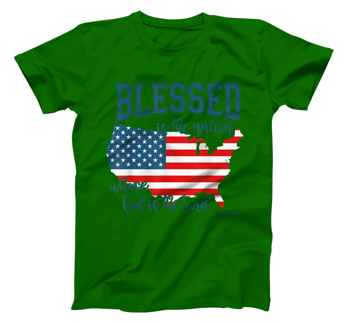 Blessed Is The Nation Whose God Is The Lord Christian T-Shirt