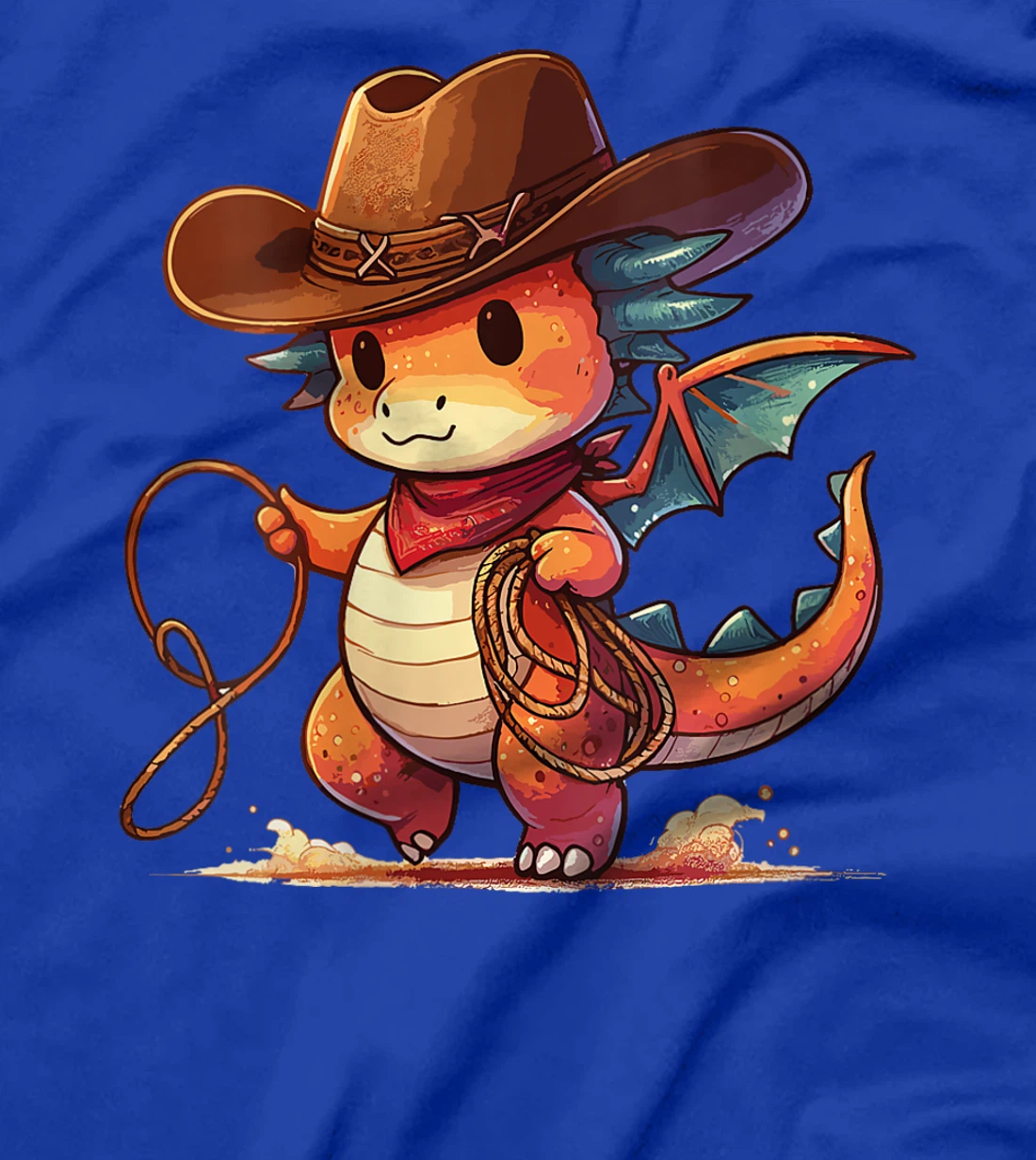 Womens Western Rodeo Cowboy Hat Dragon Texas Animals T-Shirt