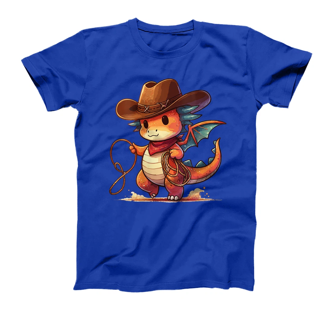 Womens Western Rodeo Cowboy Hat Dragon Texas Animals T-Shirt