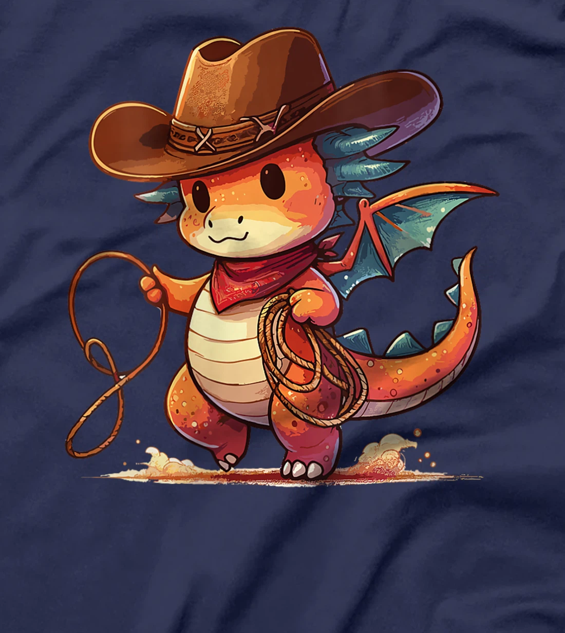 Womens Western Rodeo Cowboy Hat Dragon Texas Animals T-Shirt