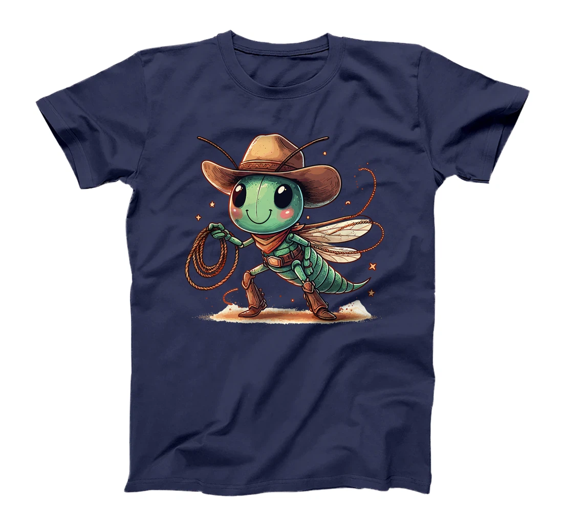 Western Rodeo Cowboy Hat Grasshopper Texas Animals Premium T-Shirt