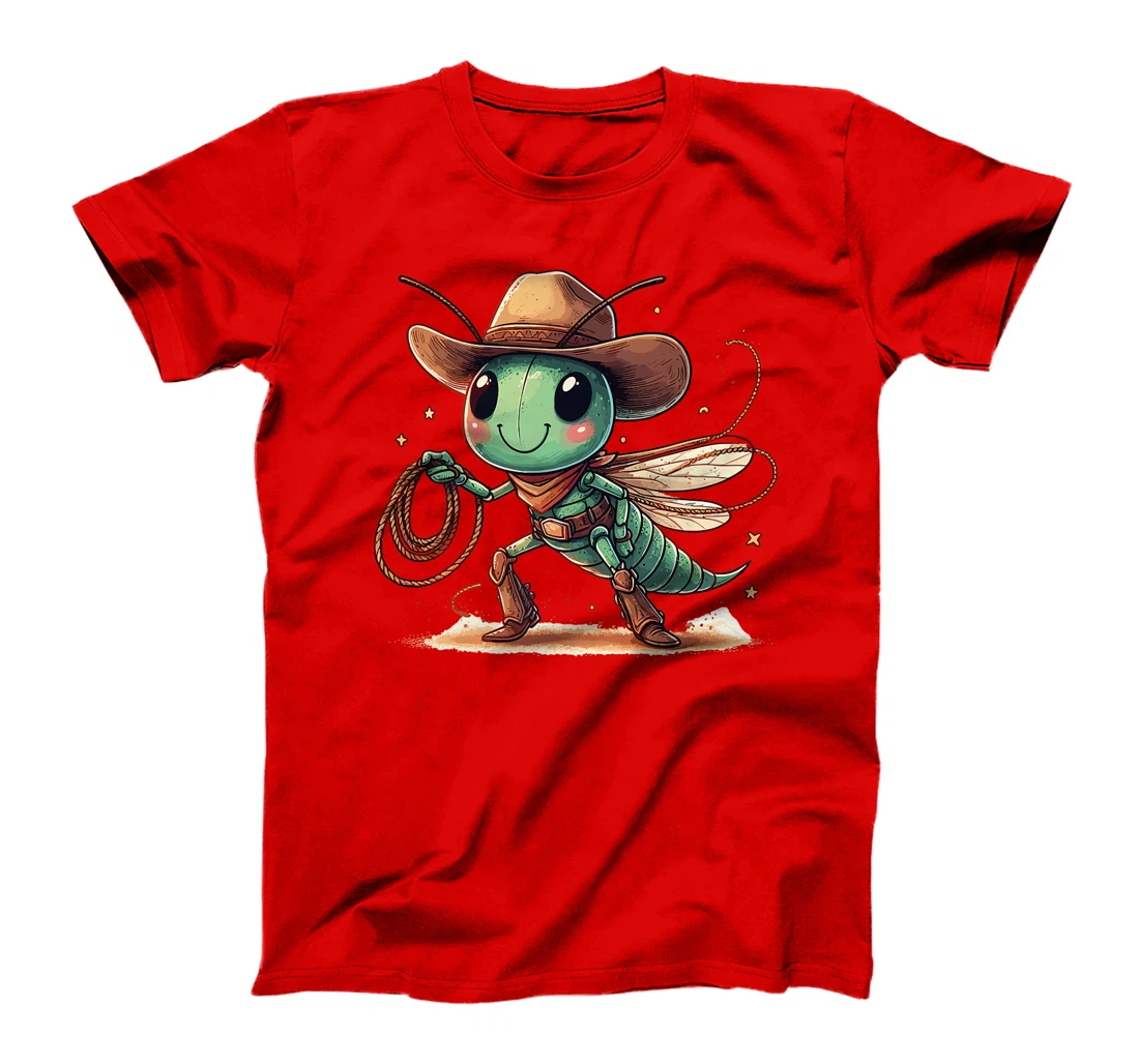 Western Rodeo Cowboy Hat Grasshopper Texas Animals Premium T-Shirt