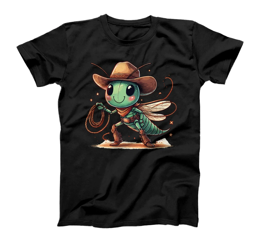 Western Rodeo Cowboy Hat Grasshopper Texas Animals Premium T-Shirt