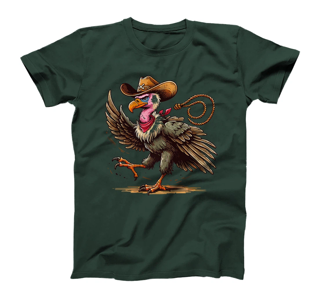 Western Rodeo Cowboy Hat Vulture Texas Animals Premium T-Shirt