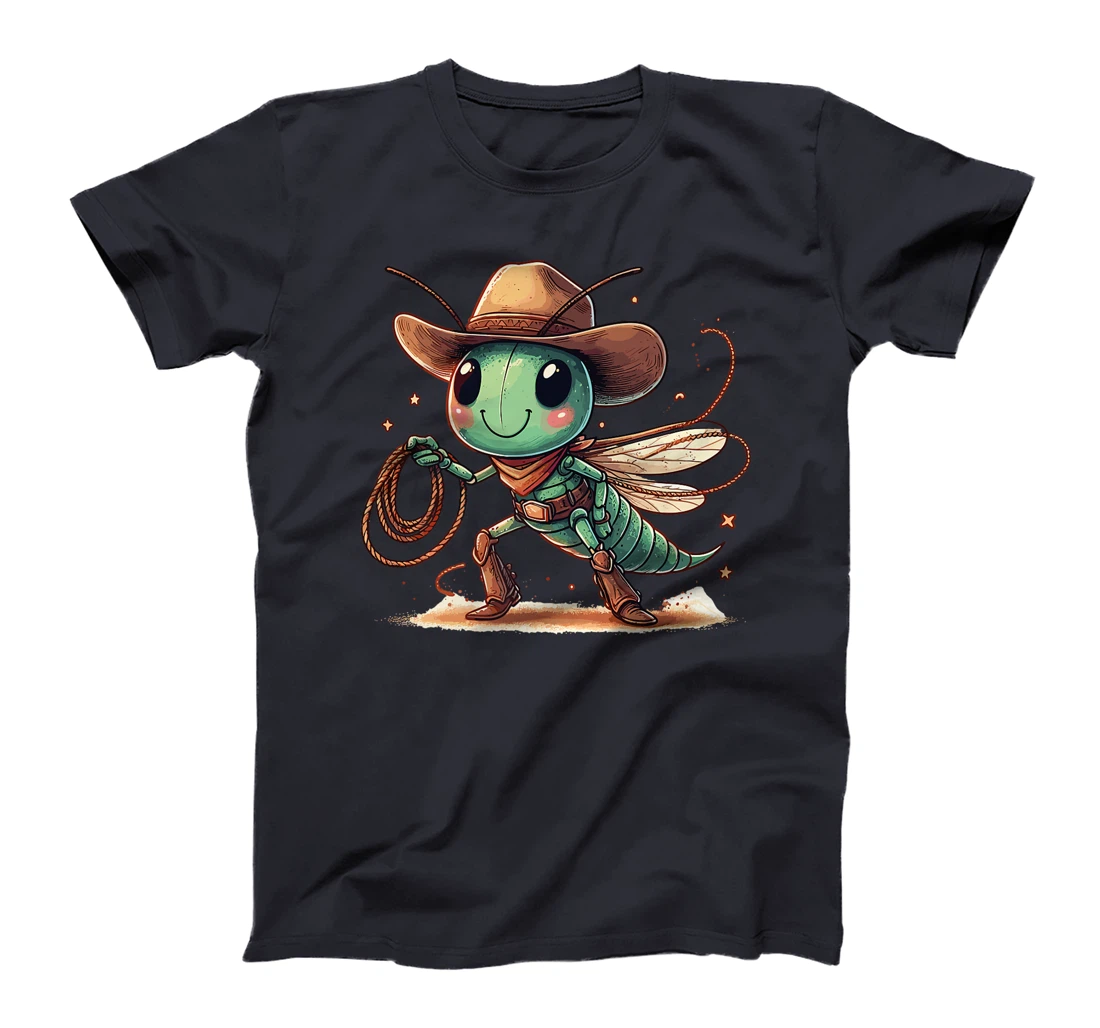 Western Rodeo Cowboy Hat Grasshopper Texas Animals Premium T-Shirt